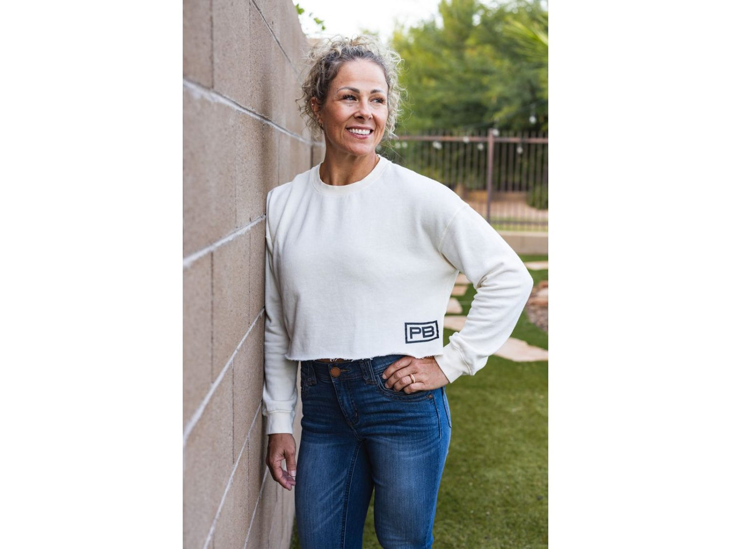 Women's Crop Crewneck Sweatshirt
